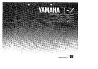 Yamaha T-7 - Owners Manual 